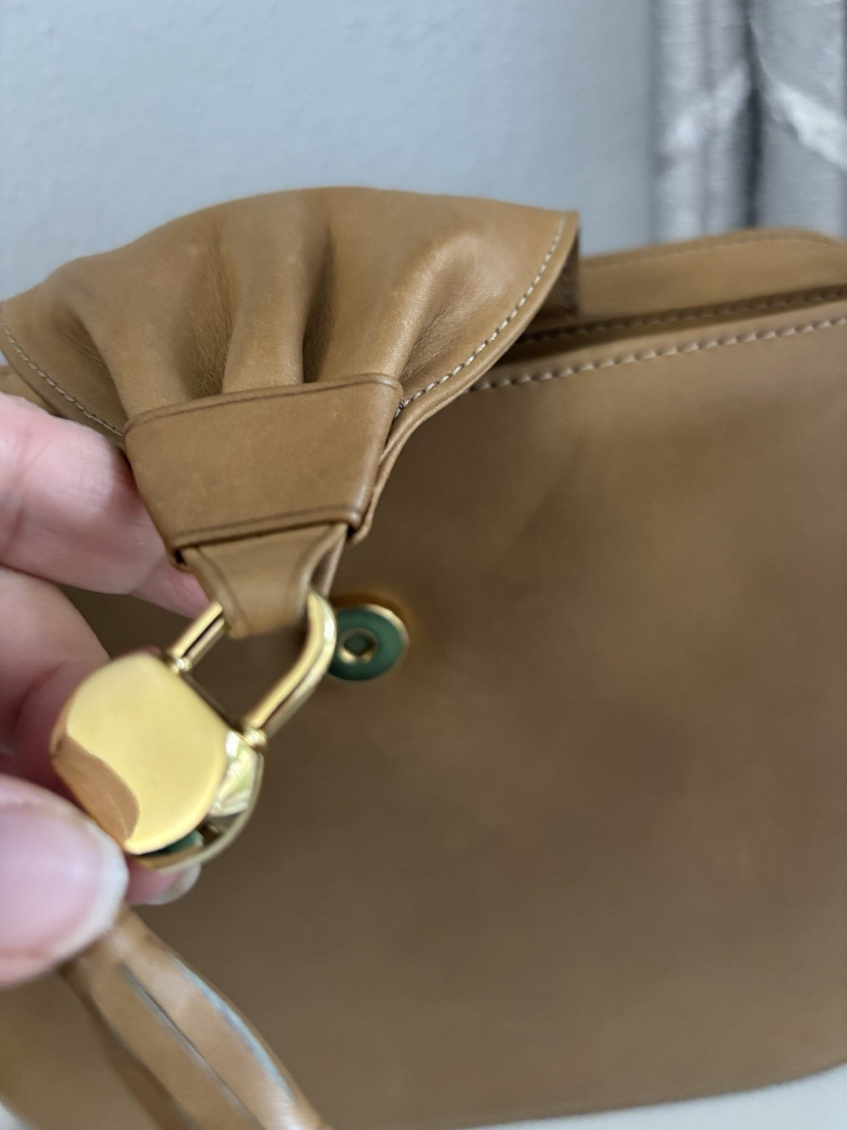 Bally Tan ALL Leather Bag GORGEOUS