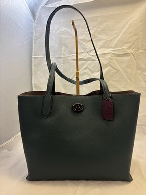 COACH WILLOW GREEN WITH PURPLE- NWT-FREE SHIPPING!!