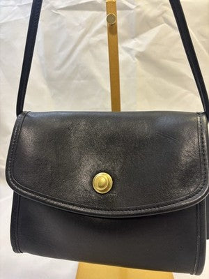 COACH CHRISTIE Black Leather Crossbody Purse 9892 USA FREE SHIPPING!!