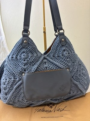 PATRICIA NASH BLUE CROCHET PURSE- FREE SHIPPING!!