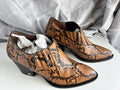Coach Perri Caramel Snake print booties Size 7.5 retail $289 -FREE SHIPPING!!