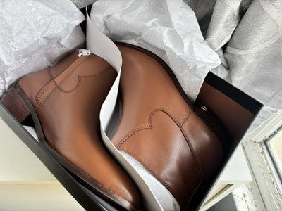 Coach Dannie Leather Booties – Brown – Size 8 – New in Box