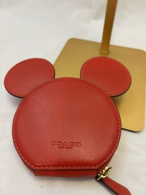COACH X DISNEY RED MICKEY COIN PURSE-NWOT- FREE SHIPPING!!