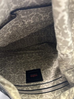 HOBO INTERNATIONAL BLACK POLISHED LEATHER HOBO BAG! FREE SHIPPING!!