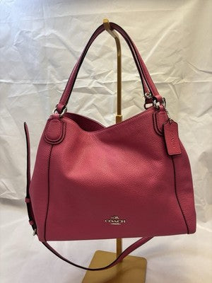 COACH PINK LEATHER EDIE -FREE SHIPPING!!