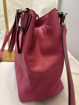 COACH PINK LEATHER EDIE -FREE SHIPPING!!