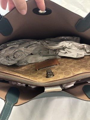 COACH WILLOW GREEN WITH PURPLE- NWT-FREE SHIPPING!!
