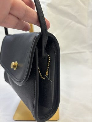 COACH CHRISTIE Black Leather Crossbody Purse 9892 USA
