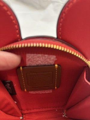 COACH X DISNEY RED MICKEY COIN PURSE-NWOT- FREE SHIPPING!!