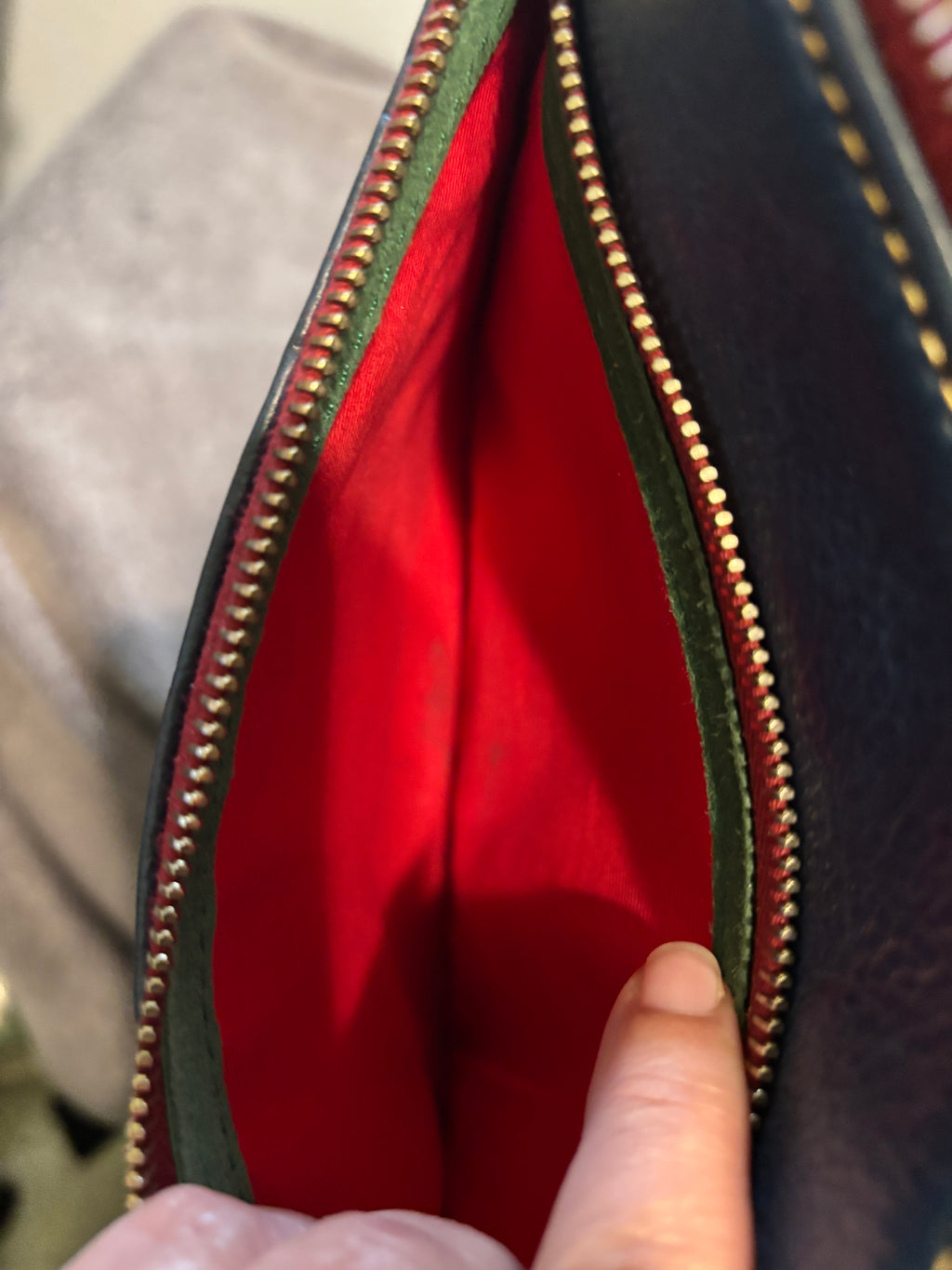 Dooney & Bourke Teal Florentine Triple Zip Shoulder Bag