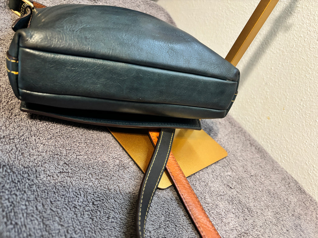 Dooney & Bourke Florentine Huntington Green Leather Crossbody Bag