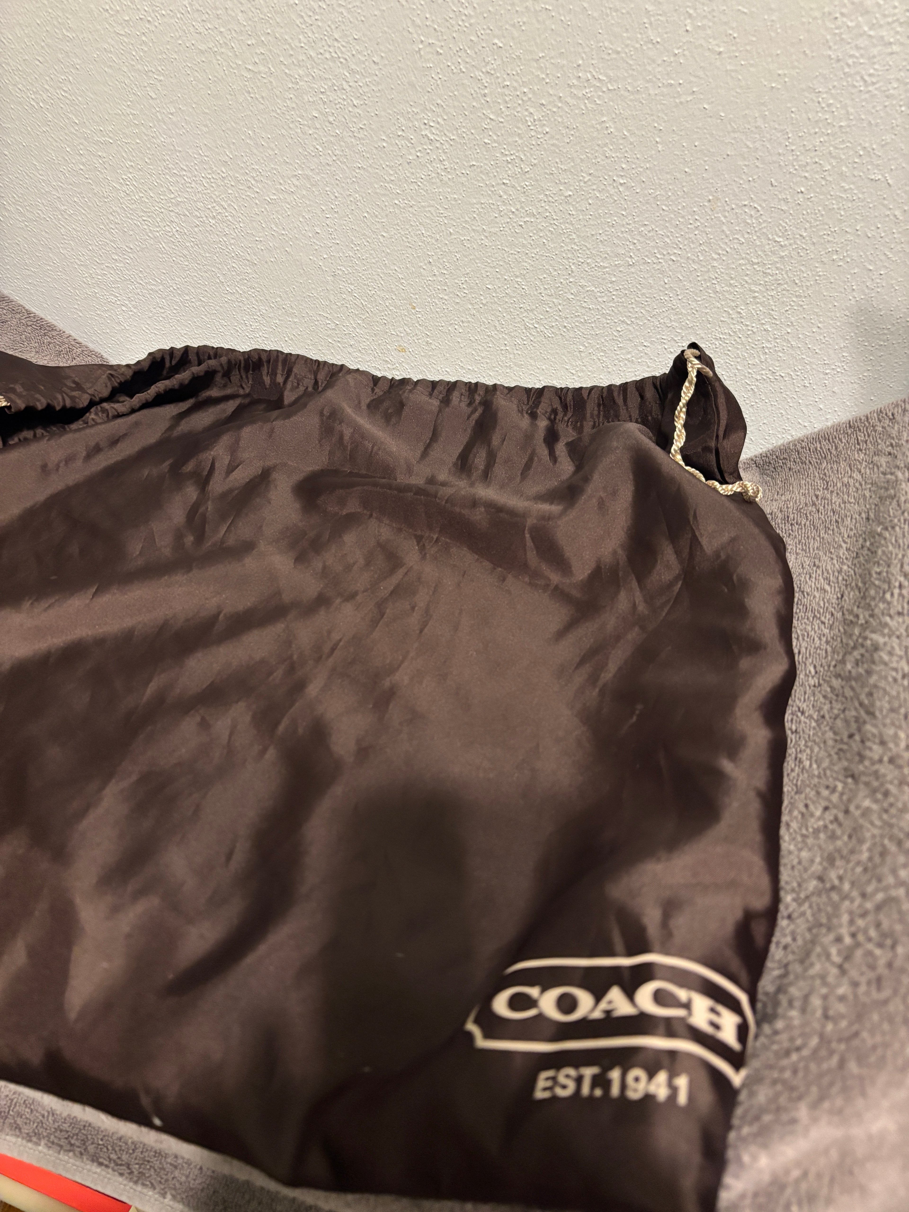Coach Julia Thompson Leather Shoulder Bag 11376 Brown