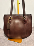 Vintage Coach 9996 Two Tone Brown Framed Pouch