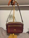 Dooney & Bourke Purple Pebbled Leather Camera Crossbody Bag NWOT