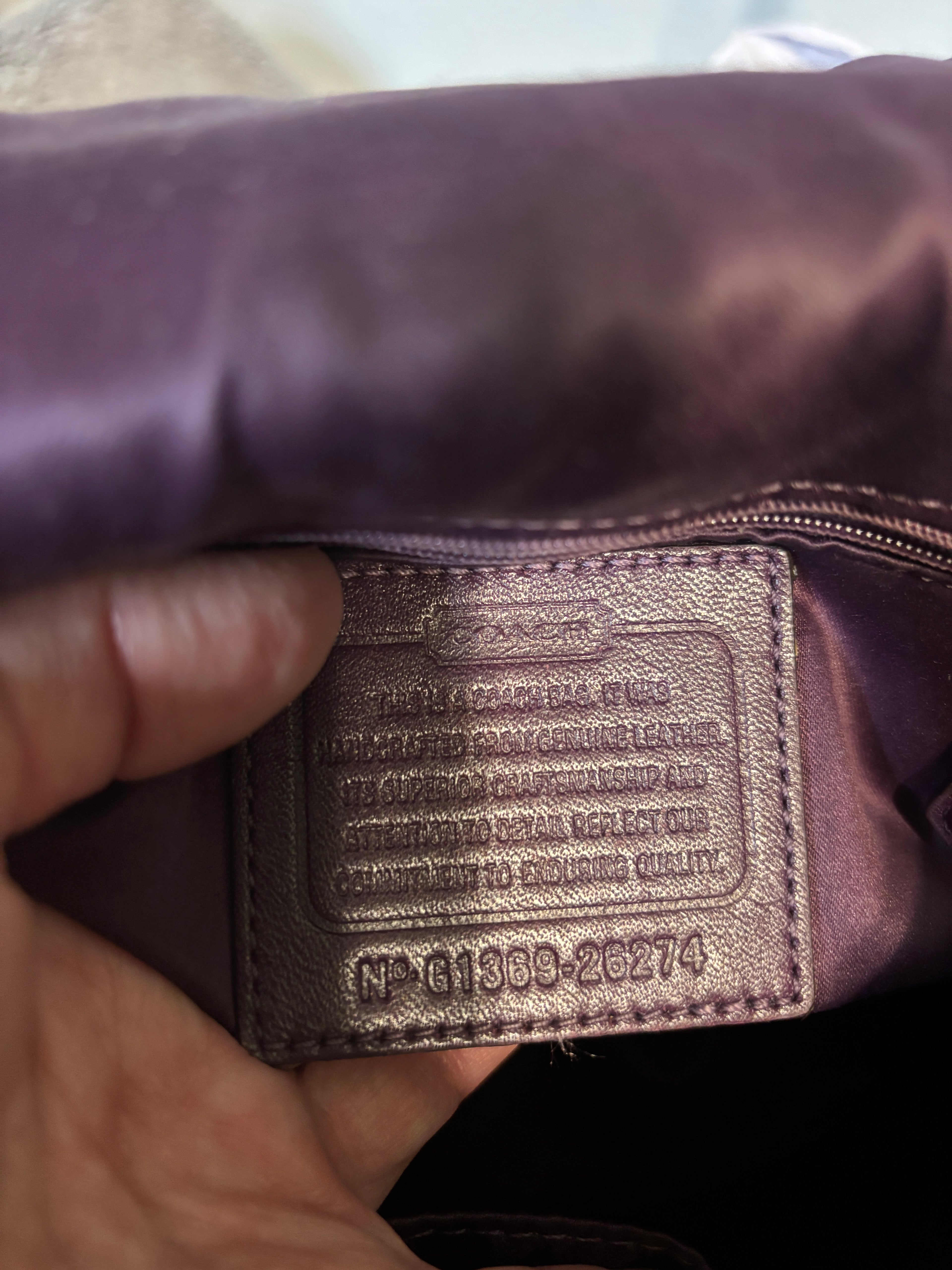 Coach Madison Sadie Flap in rich purple saffiano leather