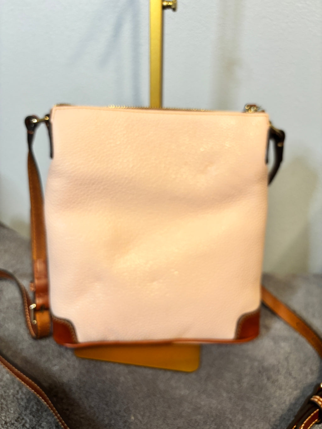 Dooney & Bourke Pink Pebble Leather Crossbody
