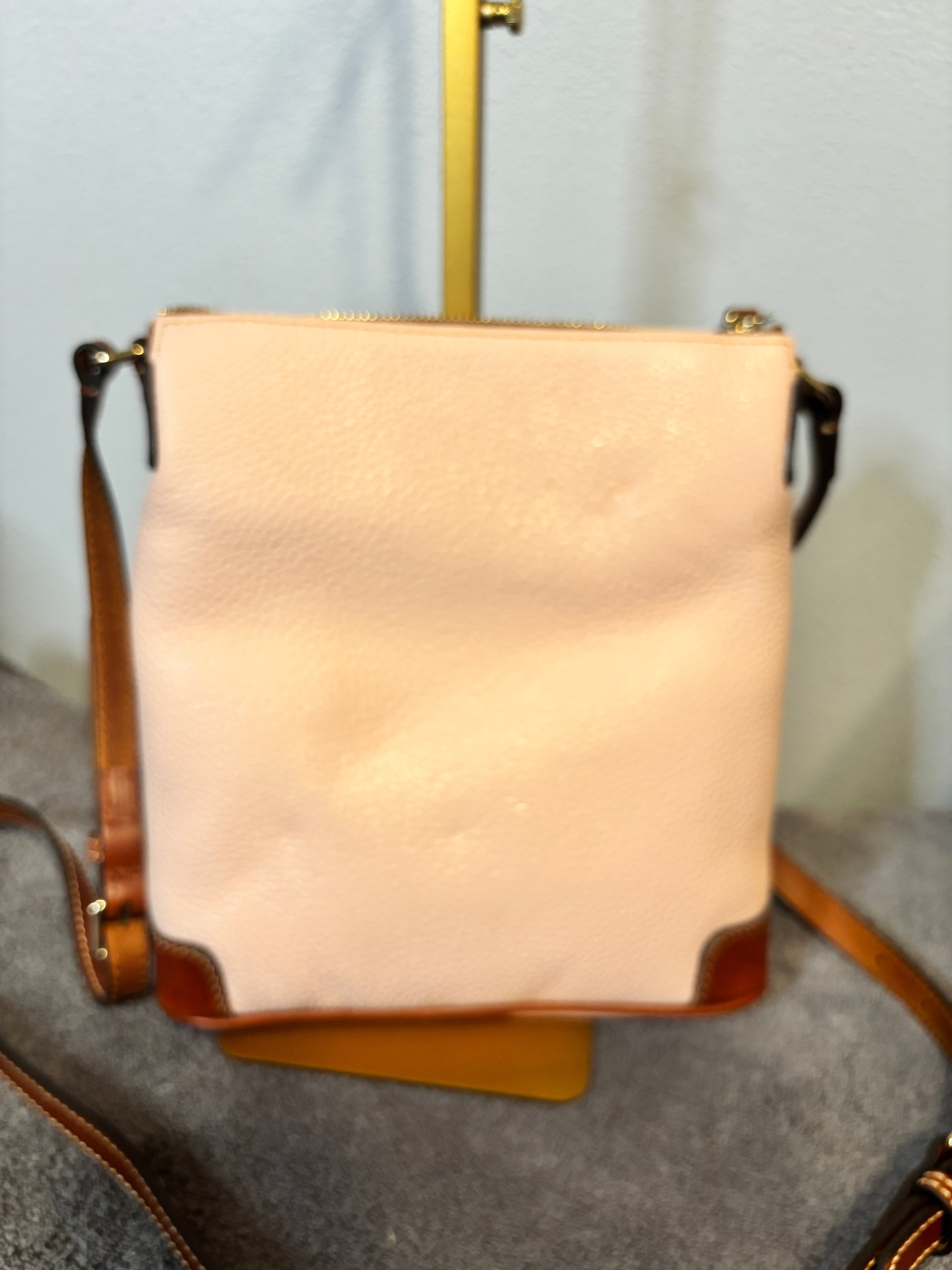 Dooney & Bourke Pink Pebble Leather Crossbody