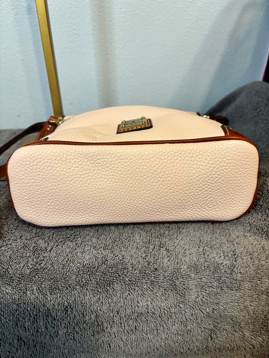 Dooney & Bourke Pink Pebble Leather Crossbody