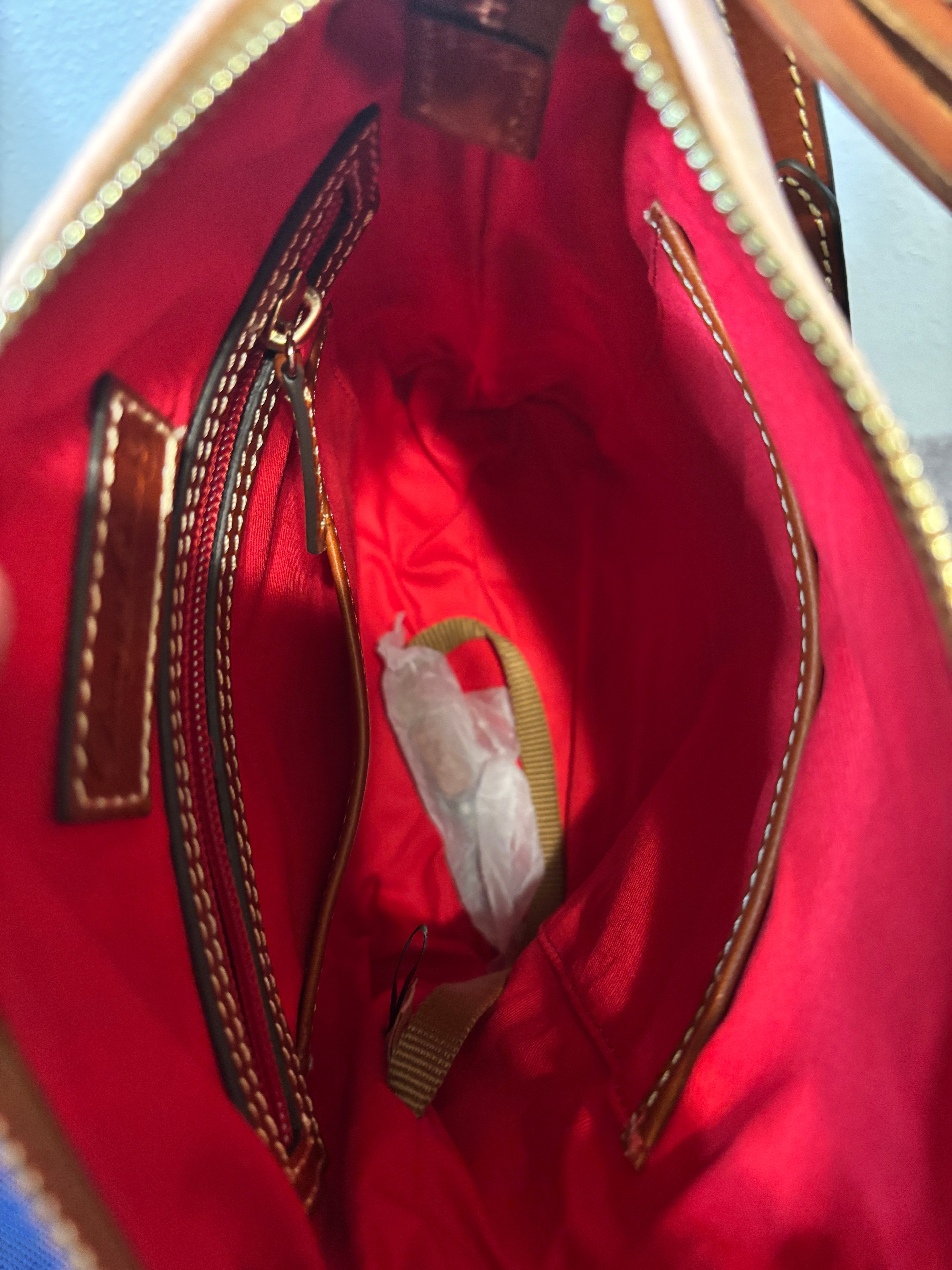 Dooney & Bourke Pink Pebble Leather Crossbody