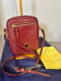 Dooney & Bourke Burgundy Camera Bag Crossbody Leather