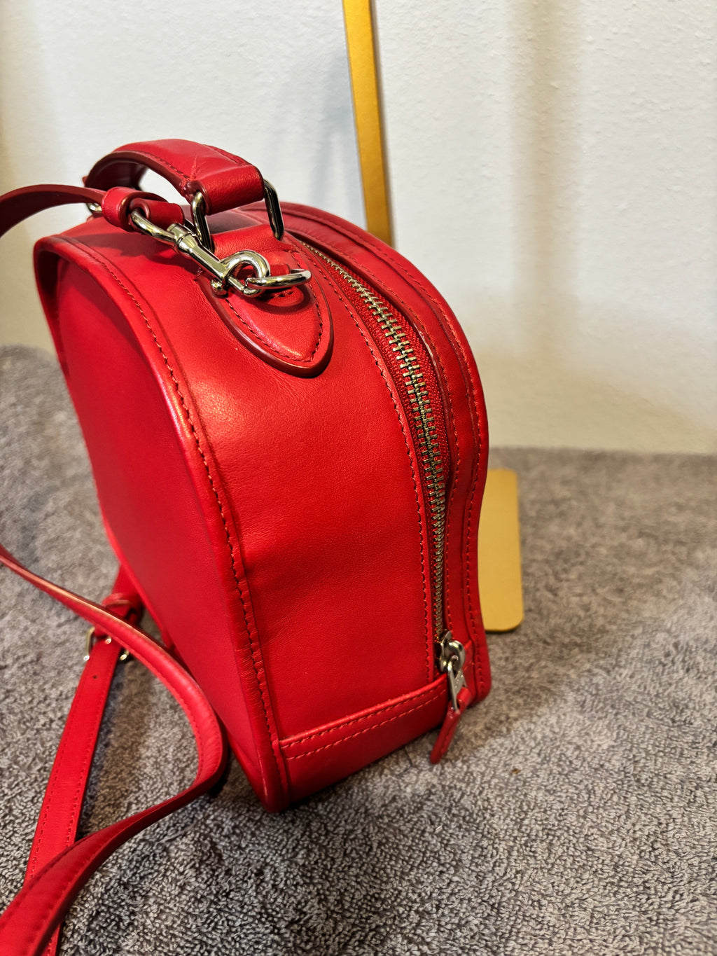 Coach Red Leather Limited Edition Lunch Pail Crossbody Bag F11741