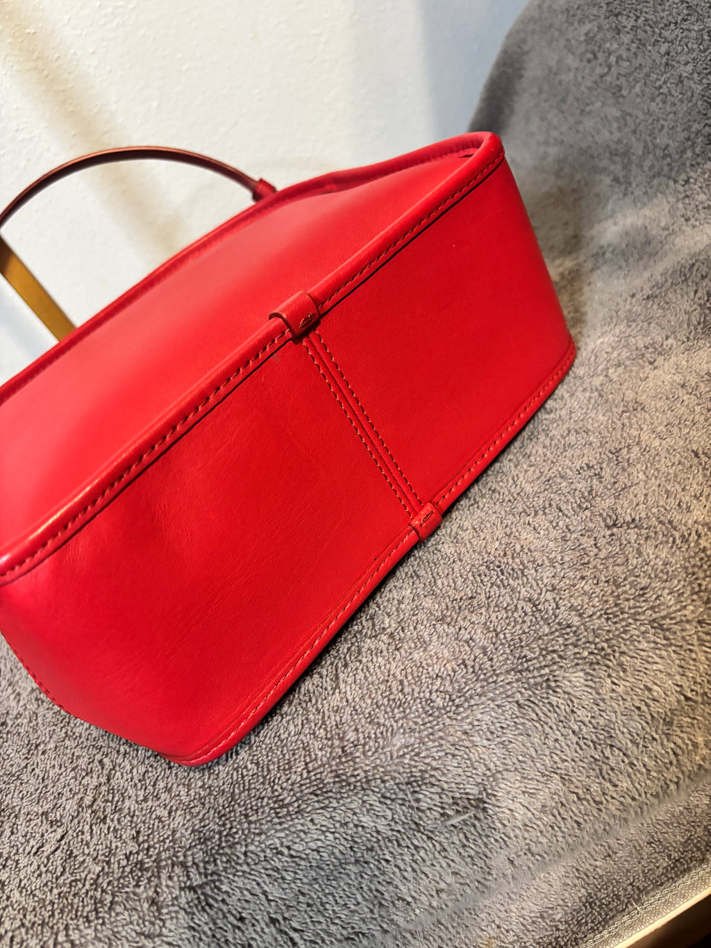 Coach Red Leather Limited Edition Lunch Pail Crossbody Bag F11741