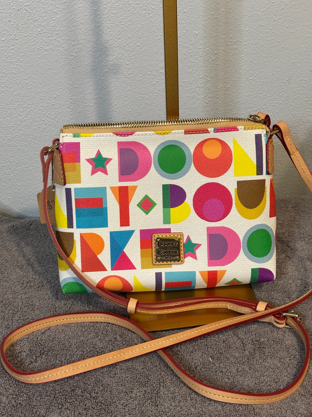 Dooney & Bourke Art Deco Lexi Crossbody Bag Colorful Print