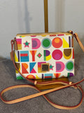 Dooney & Bourke Art Deco Lexi Crossbody Bag Colorful Print