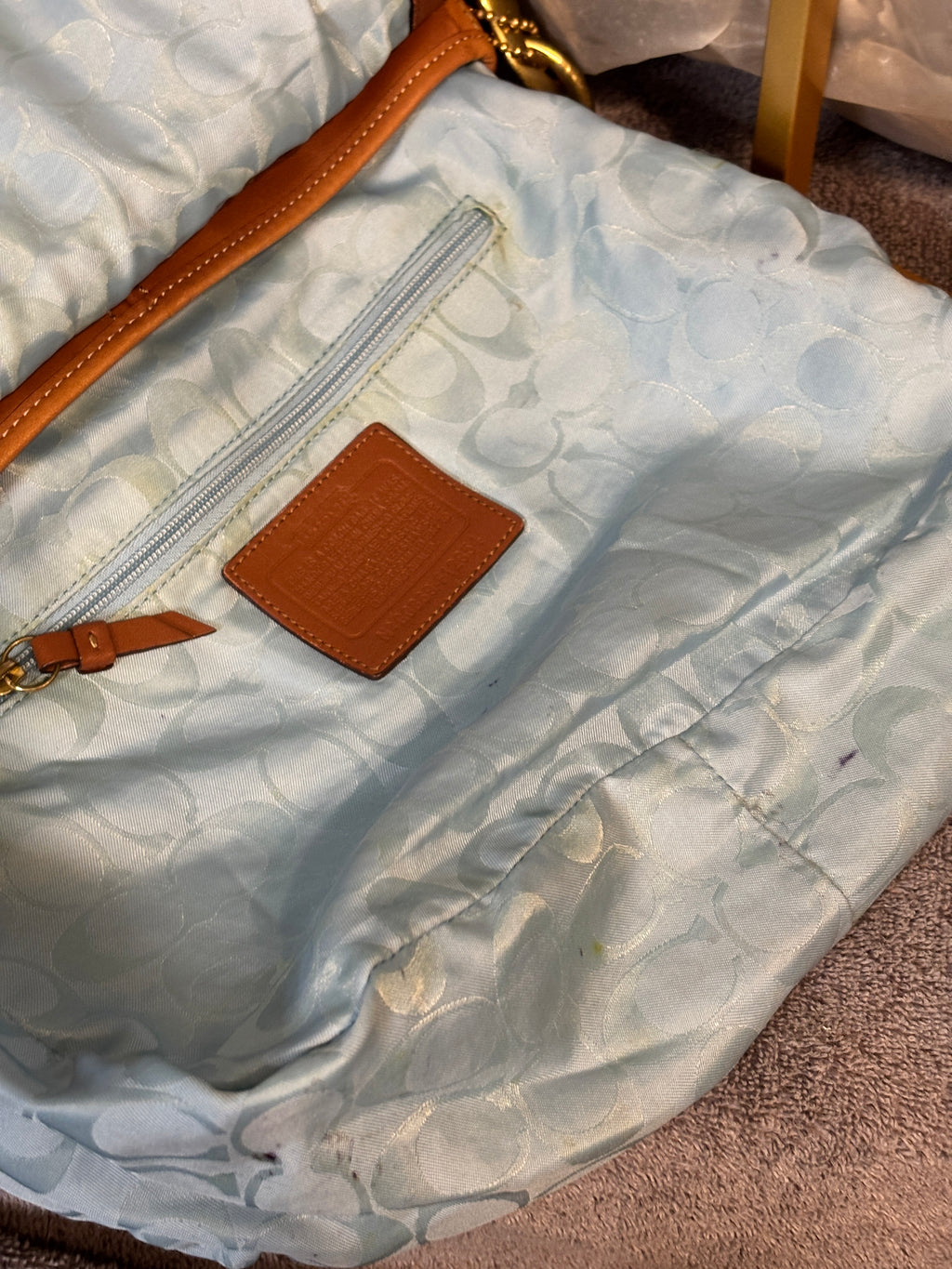 Coach Legacy Ali Flap Bag 12854 British Tan Leather Crossbody Shoulder Bag