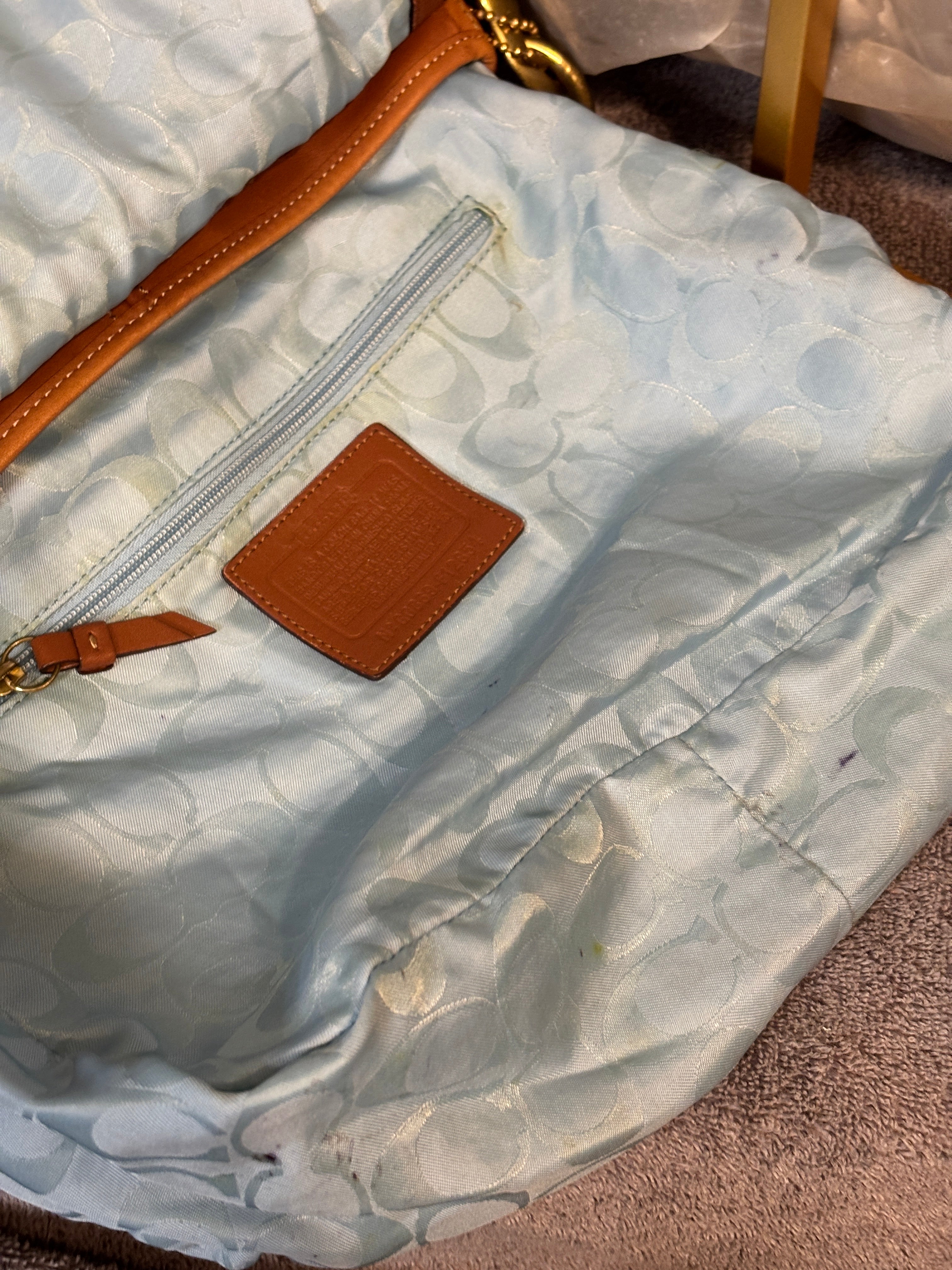 Coach Legacy Ali Flap Bag 12854 British Tan Leather Crossbody Shoulder Bag