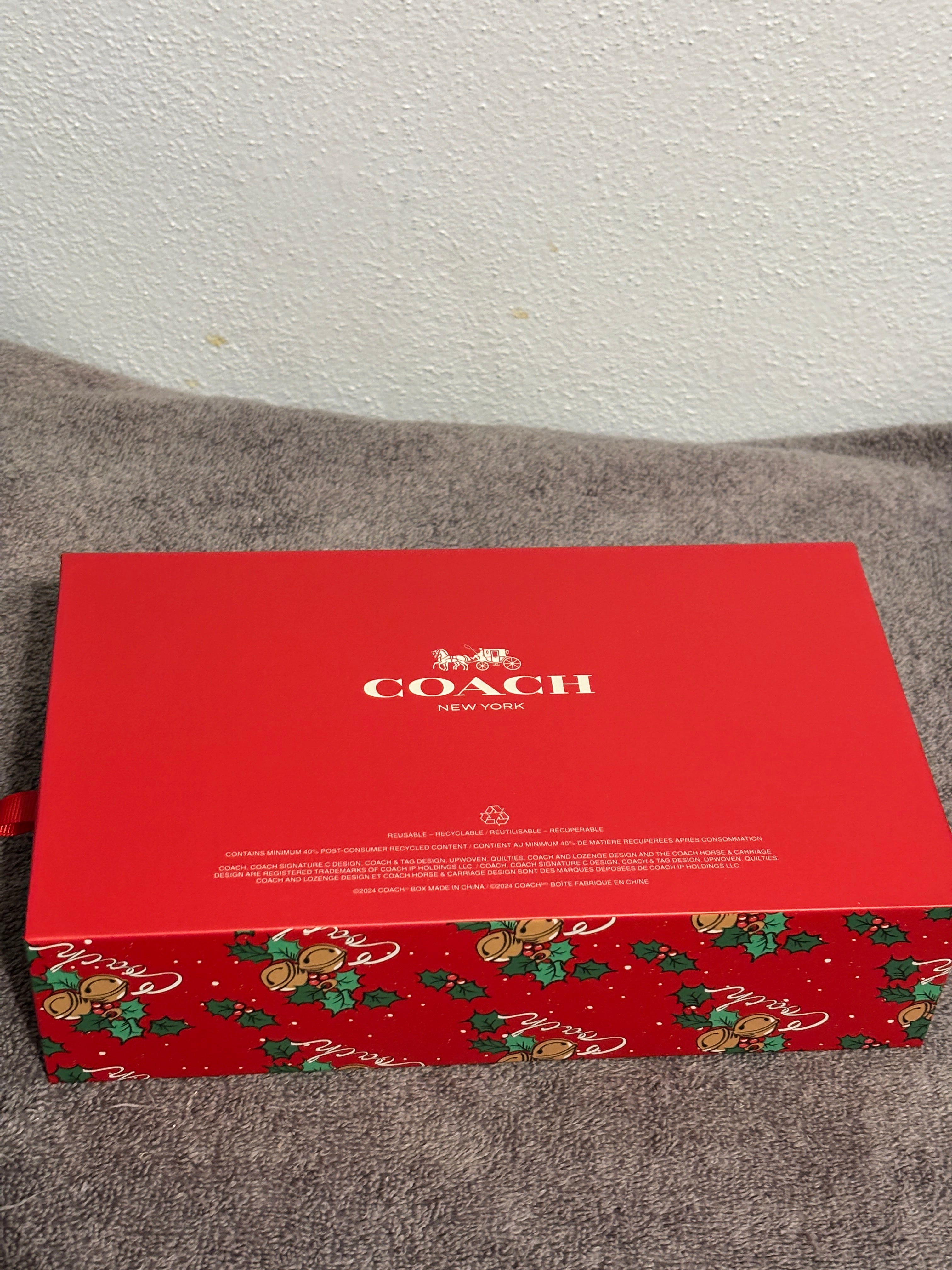 Coach Holiday Charm Gift Set Nutcracker Bag Charm Ornament Box NIB