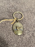 Coach Silver Turnlock Bag Charm Keychain Fob