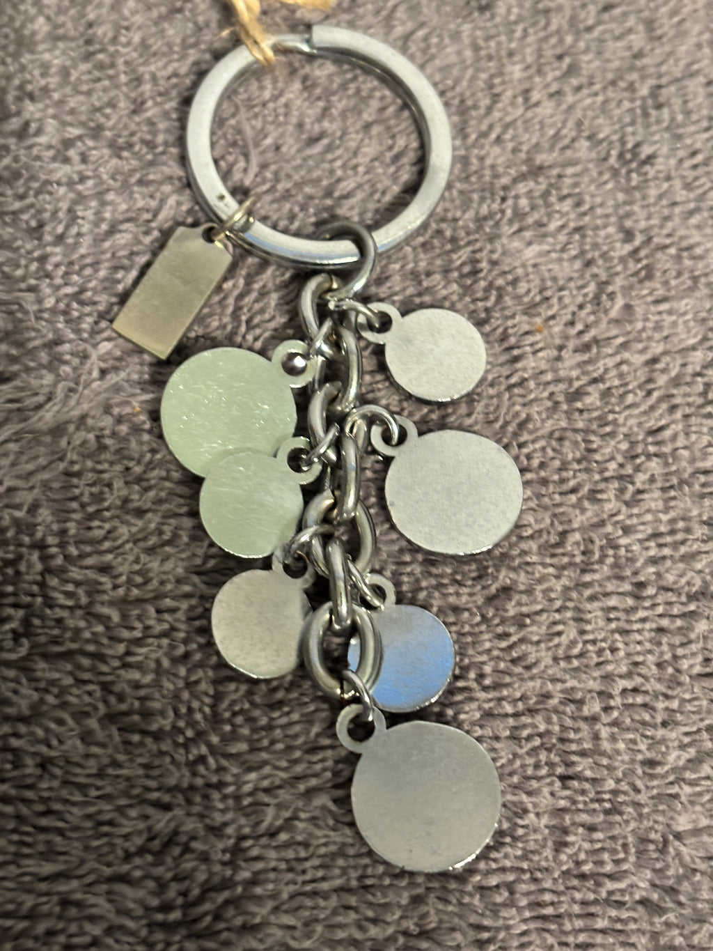 Coach Gunmetal Pink Cabochon Multi Charm Bag Charm Keychain Fob