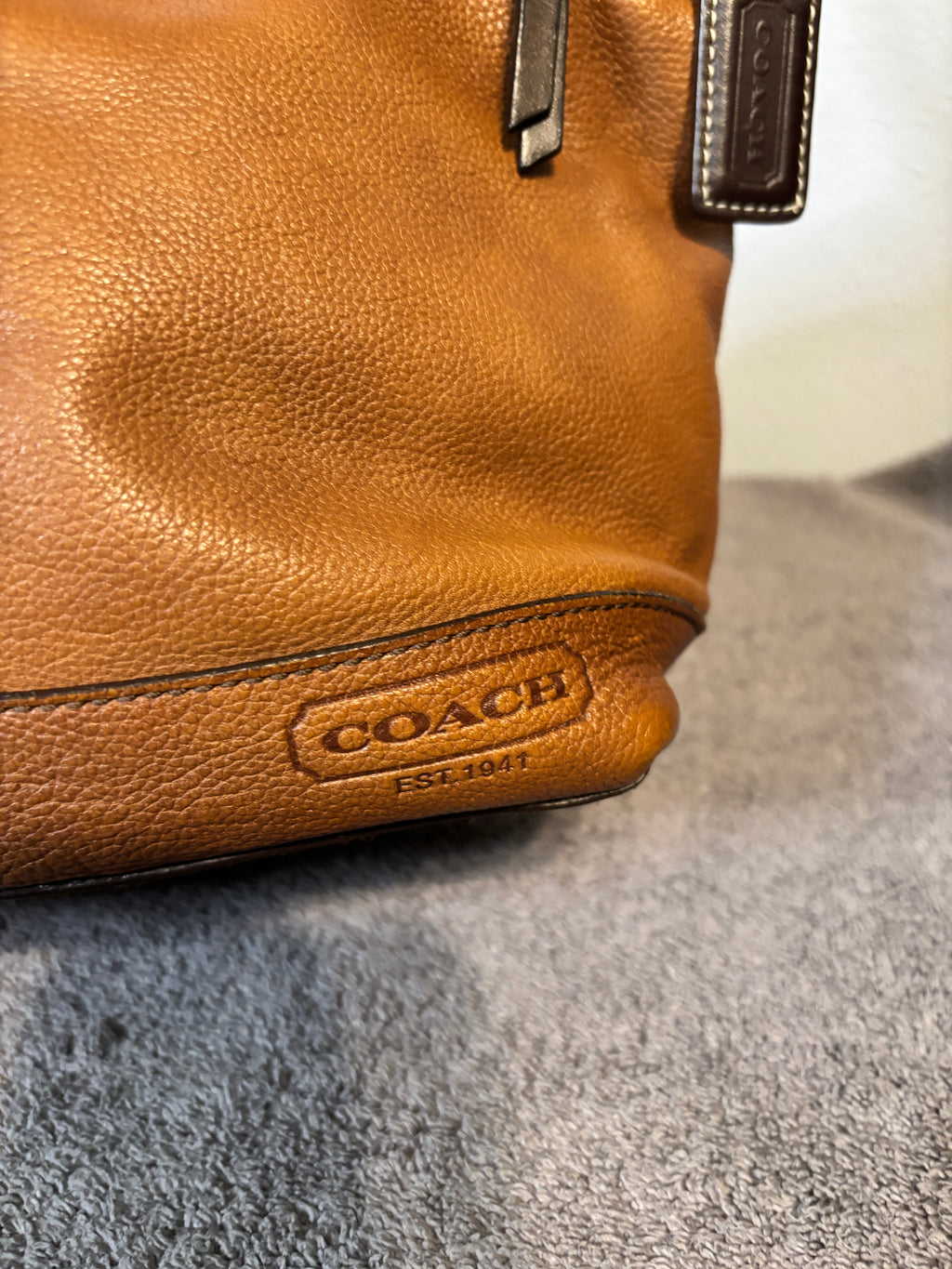Coach Thompson Crossbody Bag 70312 Cognac Glove Tanned Leather Unisex Travel Bag