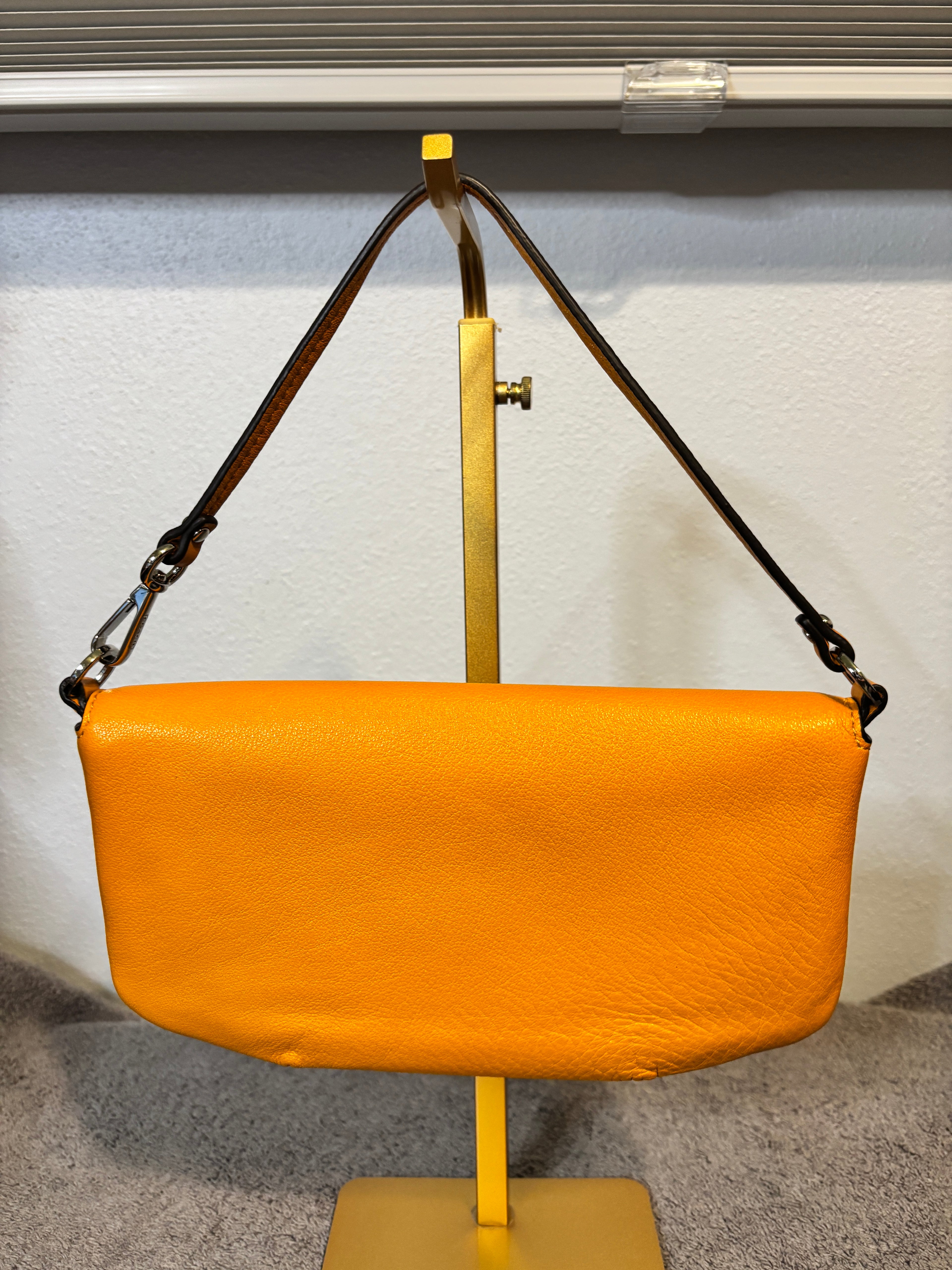 Coach Mandarin Leather Flap Shoulder Bag Clutch Wristlet Convertible
