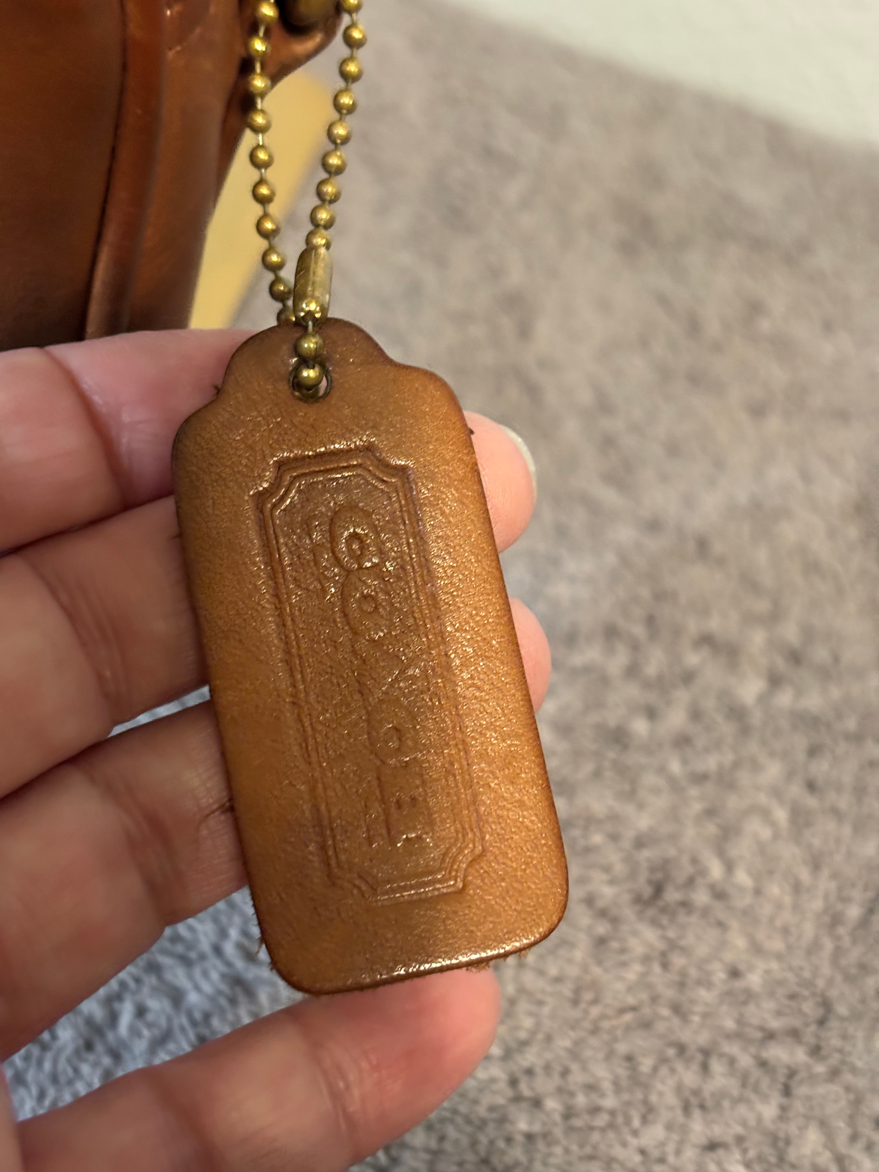 Rare Vintage Coach 4011 Small Camera Bag British Tan Lightweights USA