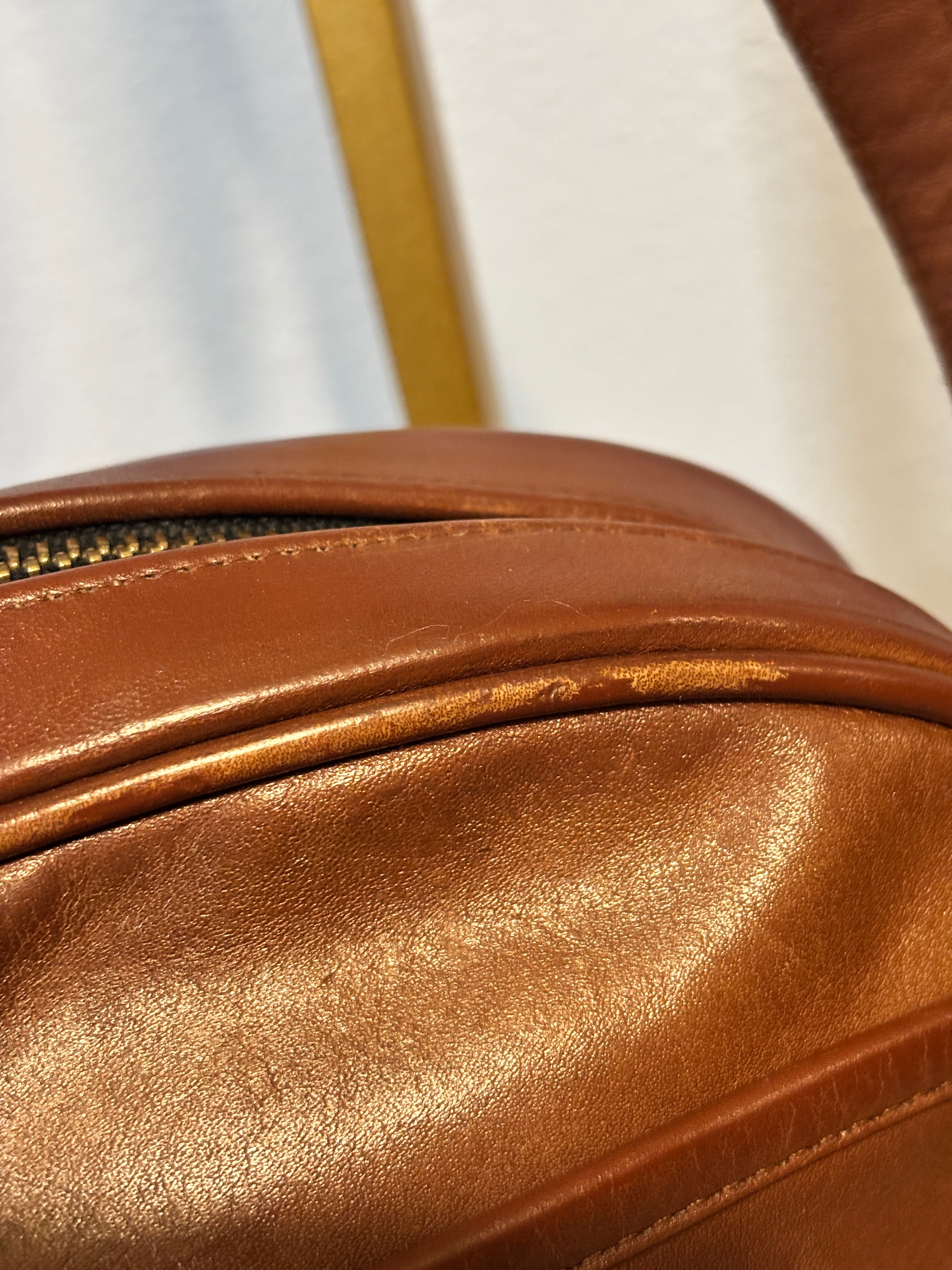 Rare Vintage Coach 4011 Small Camera Bag British Tan Lightweights USA