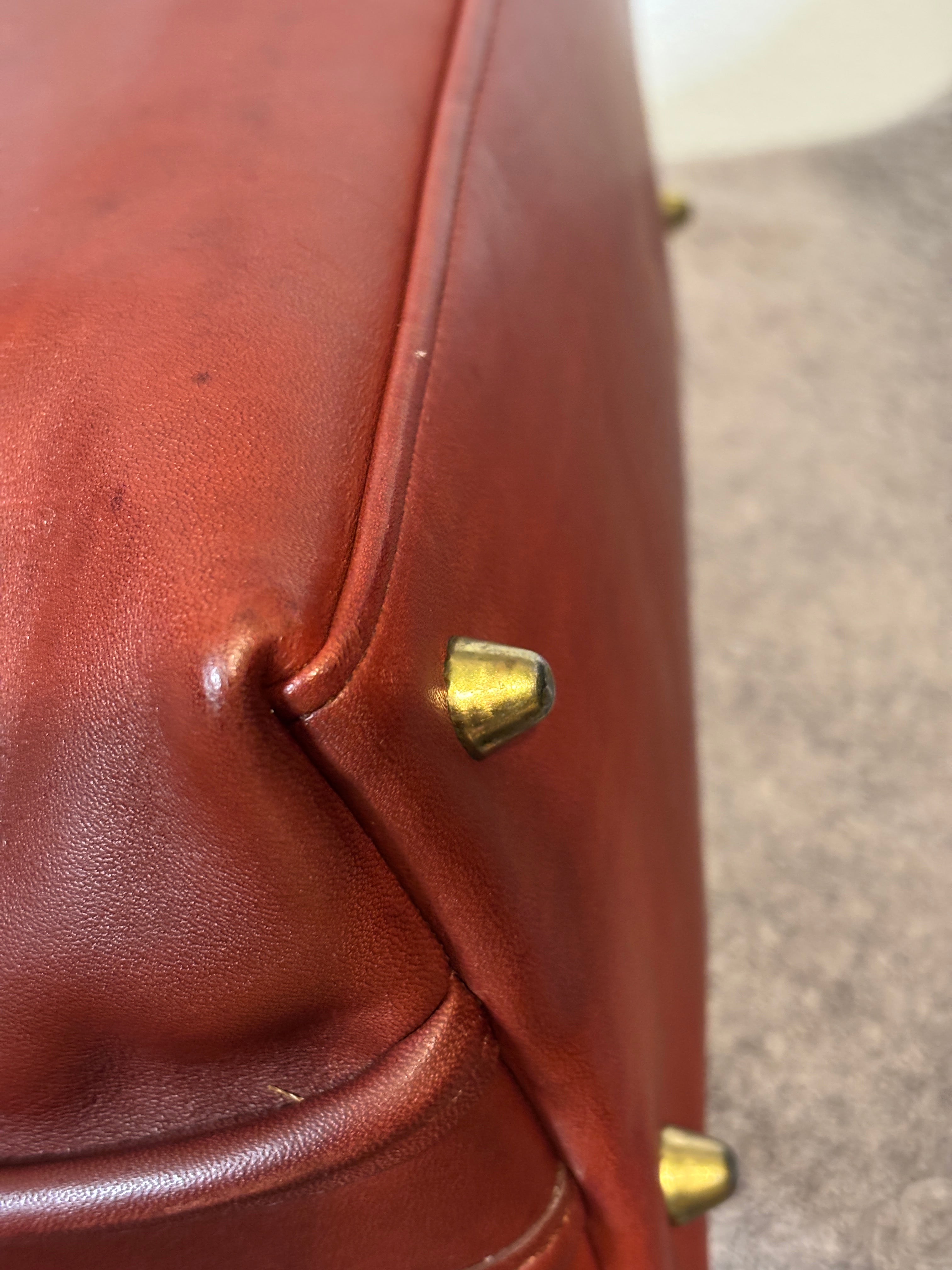 Vintage Coach Baxter Bag 9903 Bordeaux Leather Satchel Pre-1994 USA