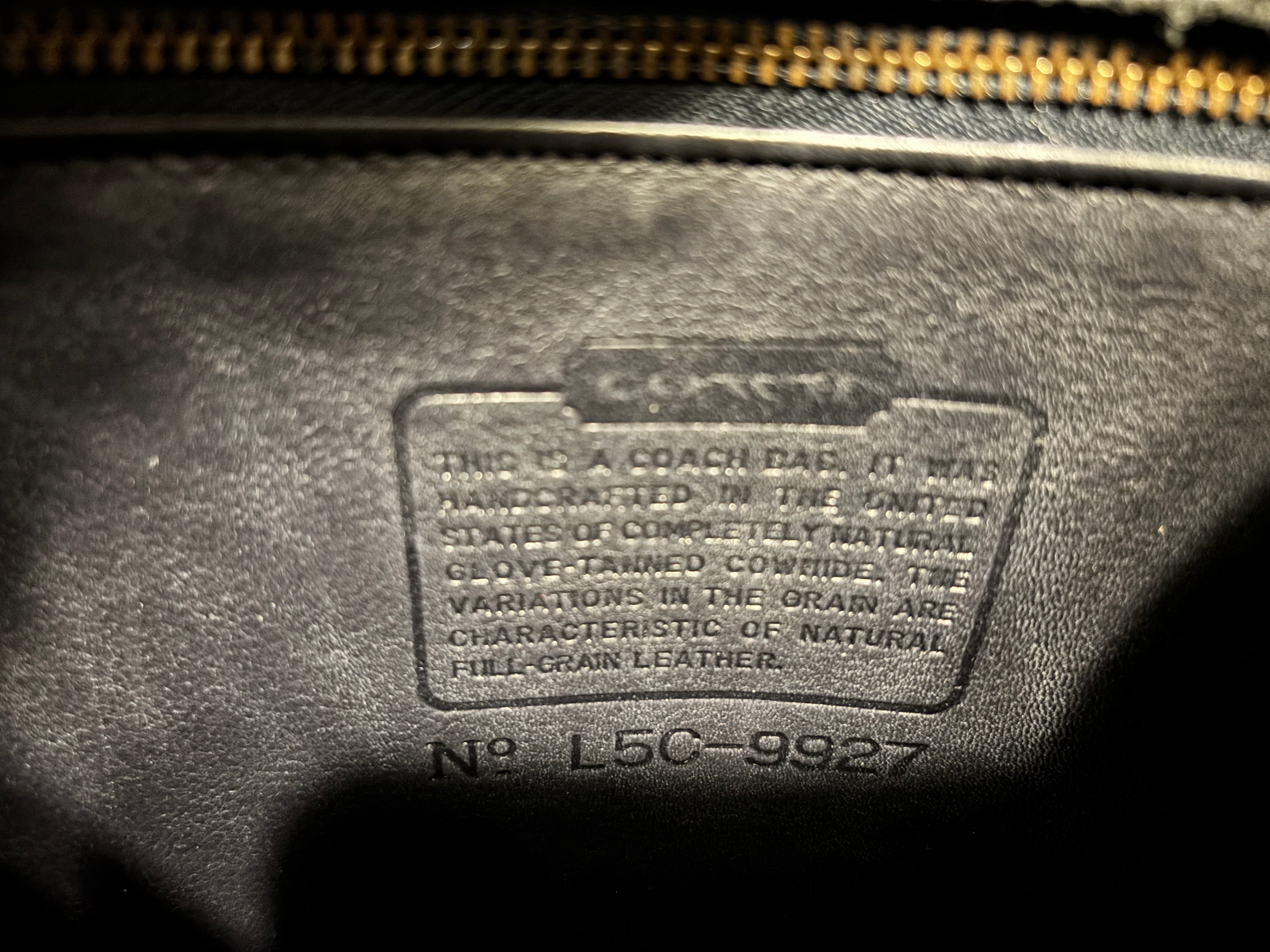 Vintage Coach Willis Bag 9927 Navy Blue Leather Crossbody Satchel USA