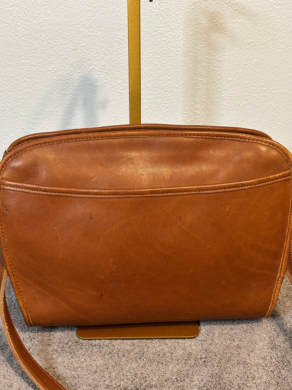 Vintage Coach Brighton Bag British Tan Leather Pre-1994 USA Crossbody
