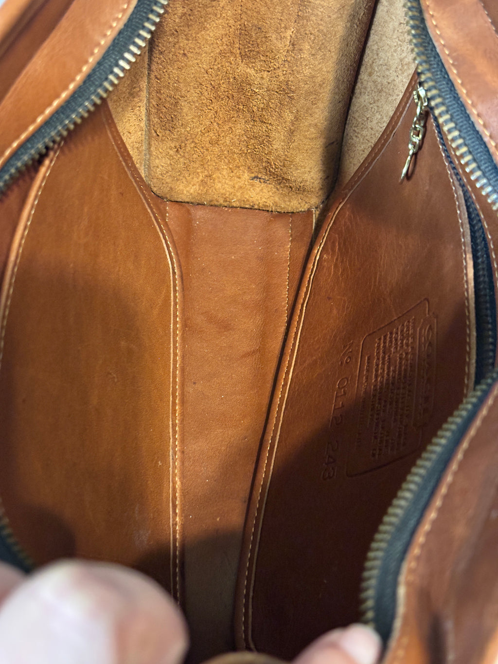 Vintage Coach Brighton Bag British Tan Leather Pre-1994 USA Crossbody