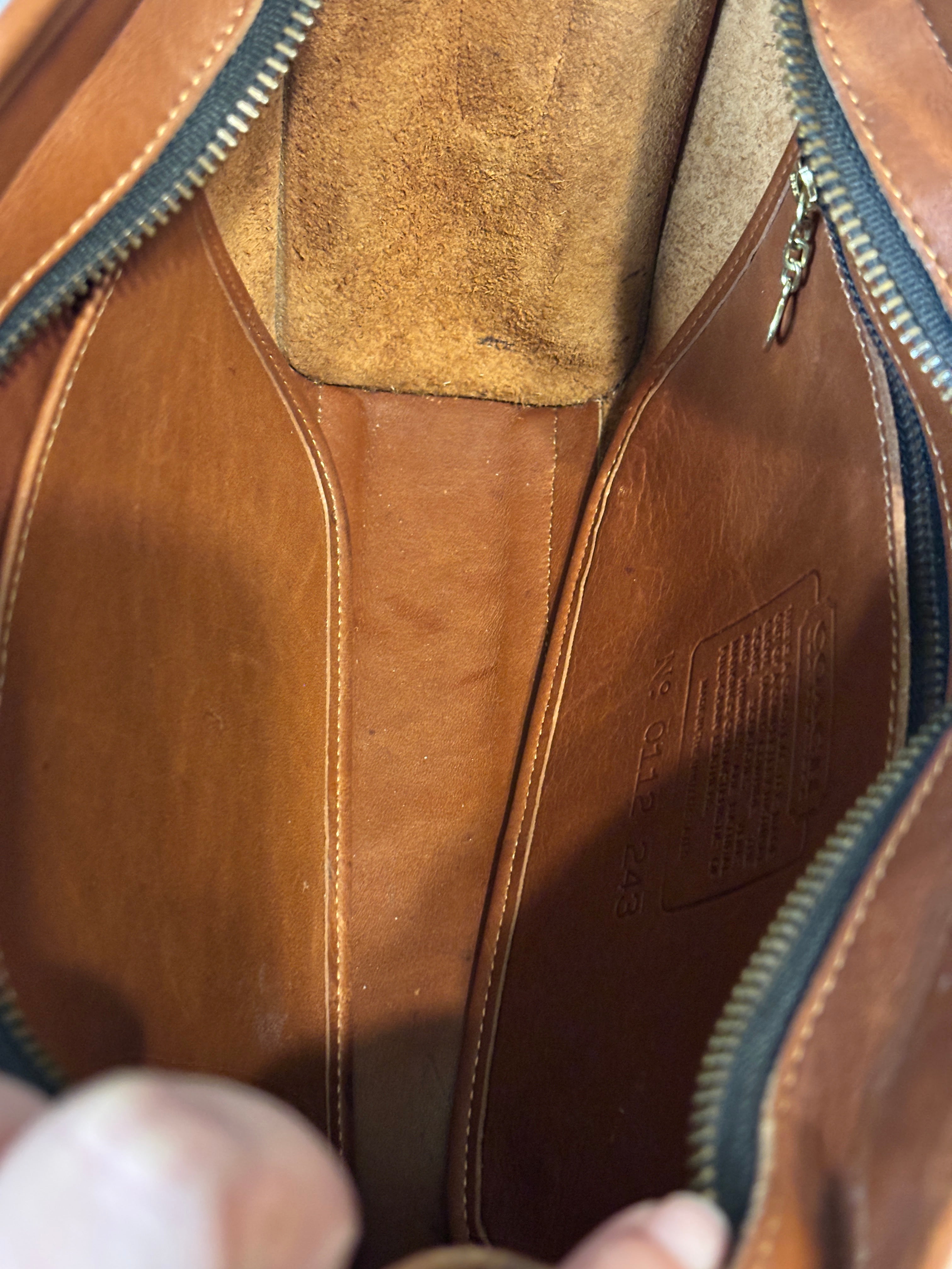 Vintage Coach Brighton Bag British Tan Leather Pre-1994 USA Crossbody