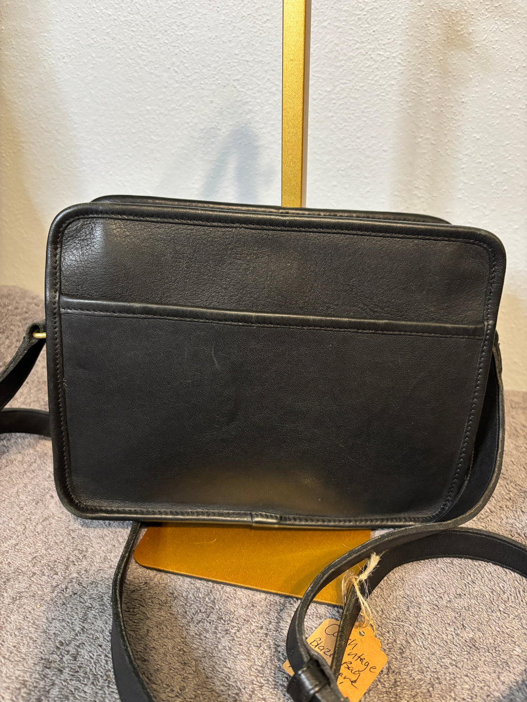 Vintage Coach Blazer Bag Black Leather Crossbody Pre-1994 Rare USA