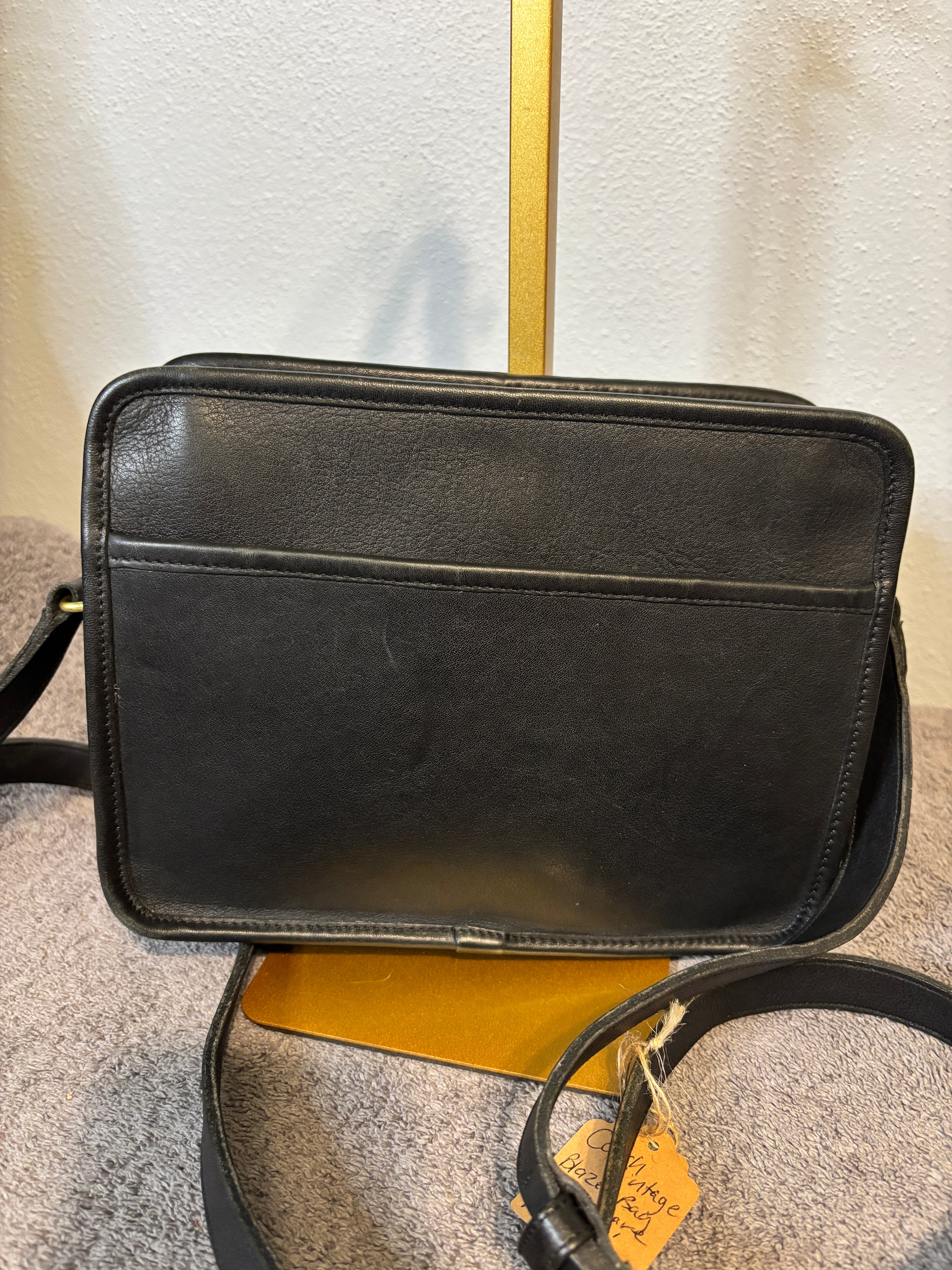 Vintage Coach Blazer Bag Black Leather Crossbody Pre-1994 Rare USA