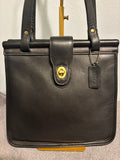 1997 Vintage Coach Weston Shopper Tote 9021 Black Leather Shoulder Bag