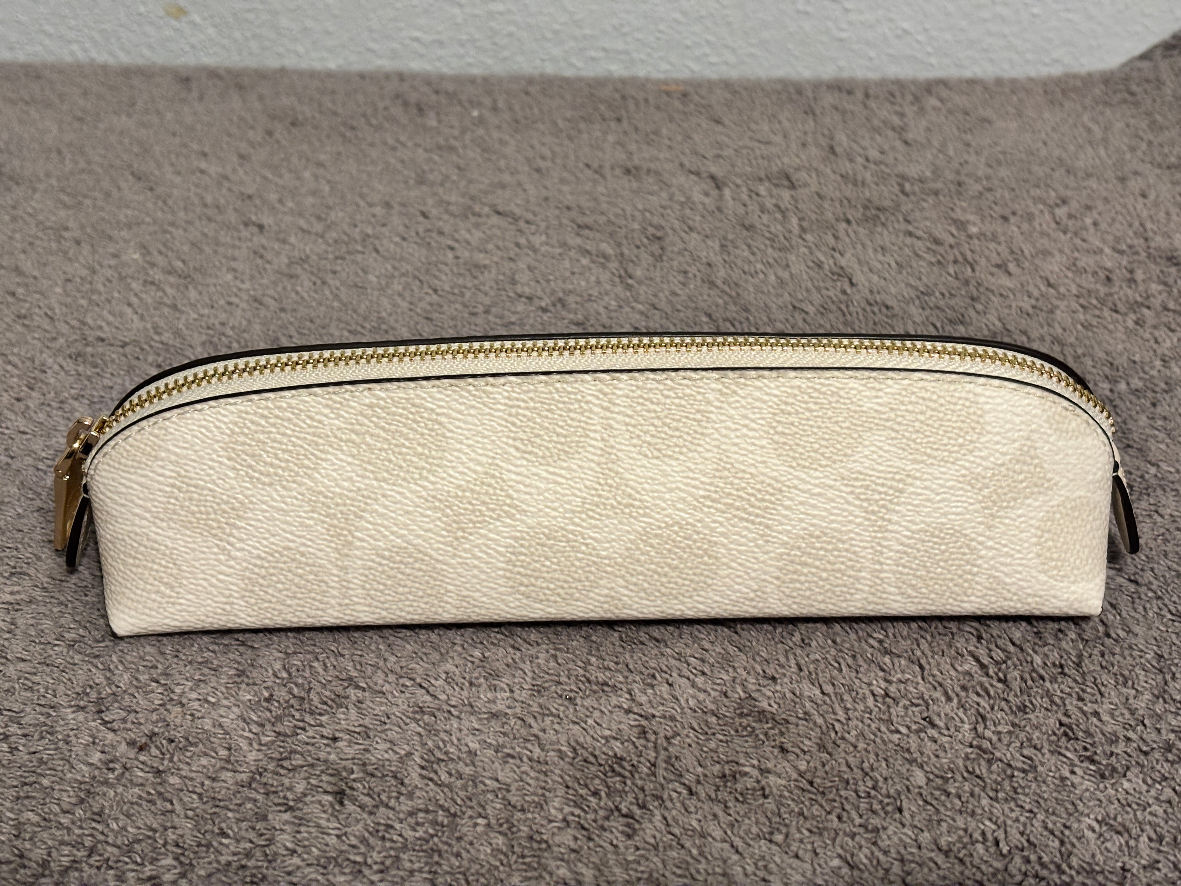 Coach Pencil Case NWT Choose Black, White, Tan Signature or Cherry Print