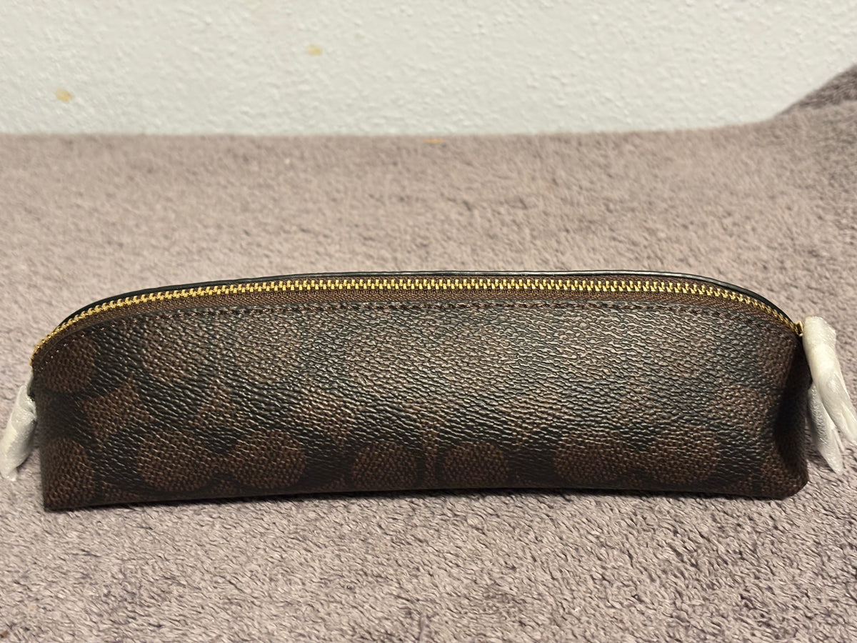 Coach Pencil Case NWT Choose Black, White, Tan Signature or Cherry Print