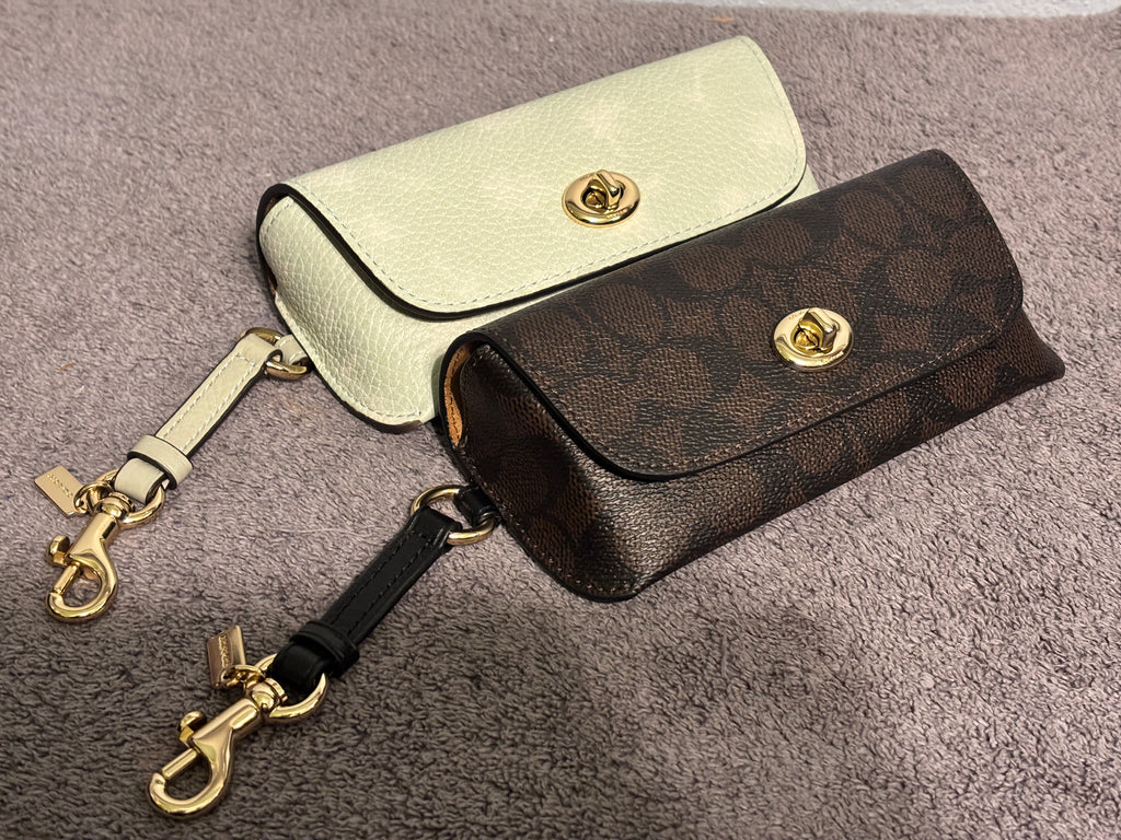 Coach Sunglasses Case Wristlet NWT Choose Pale Green Floral or Signature
