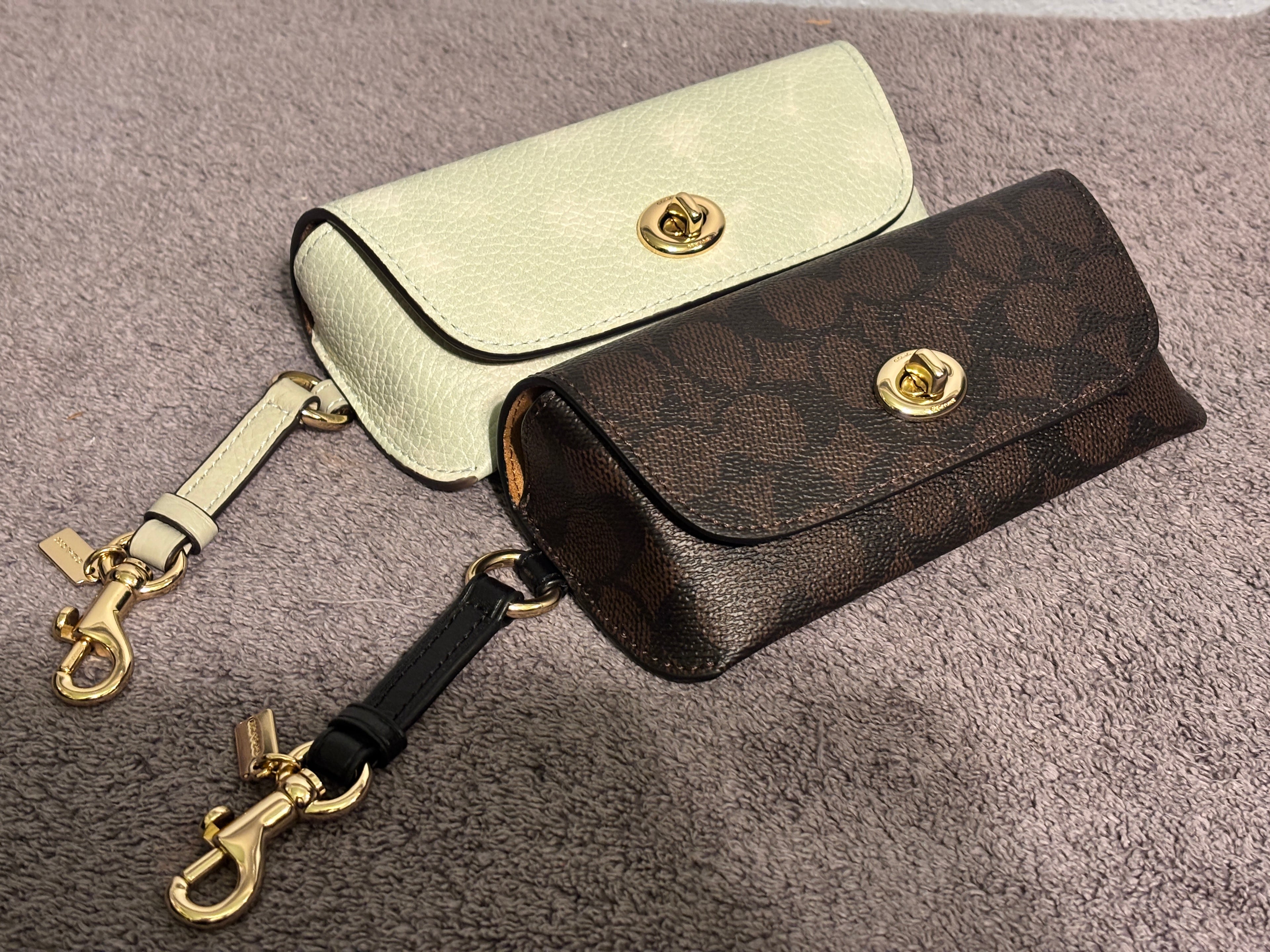 Coach Sunglasses Case Wristlet NWT Choose Pale Green Floral or Signature
