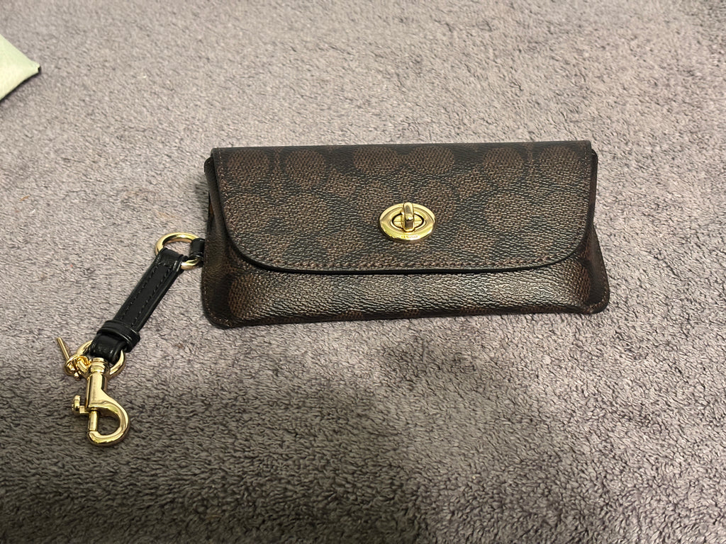 Coach Sunglasses Case Wristlet NWT Choose Pale Green Floral or Signature